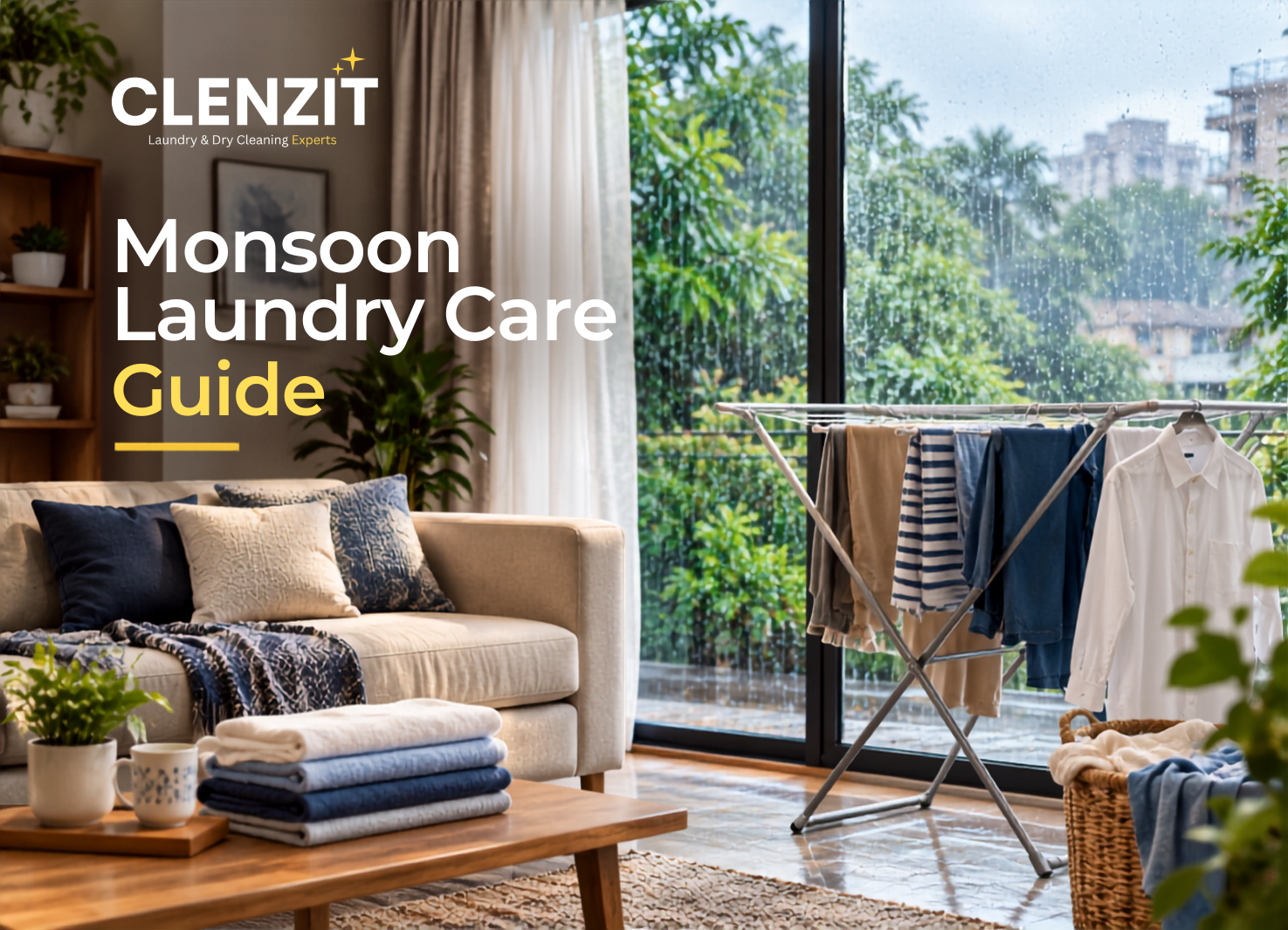 Monsoon Laundry Care Guide for Thane: How to Keep Clothes Fresh, Clean & Odour-Free